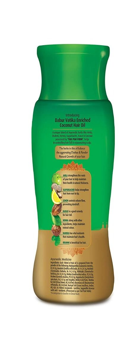 Dabur Vatika Enriched Coconut Hair Oil Ml Price Uses Side