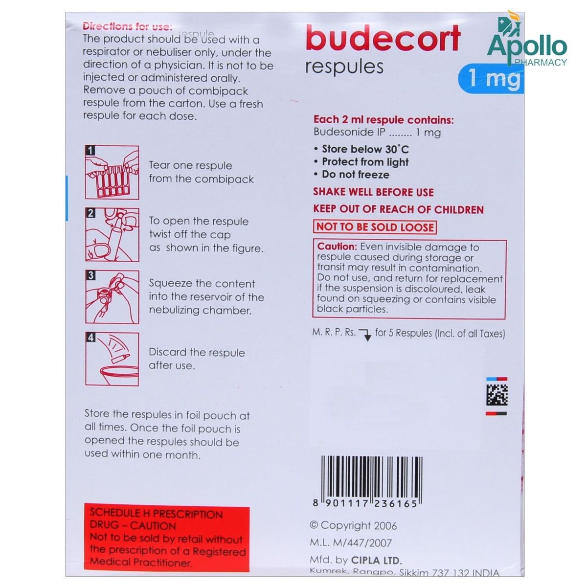 Budecort Mg Respules X Ml Price Uses Side Effects Composition