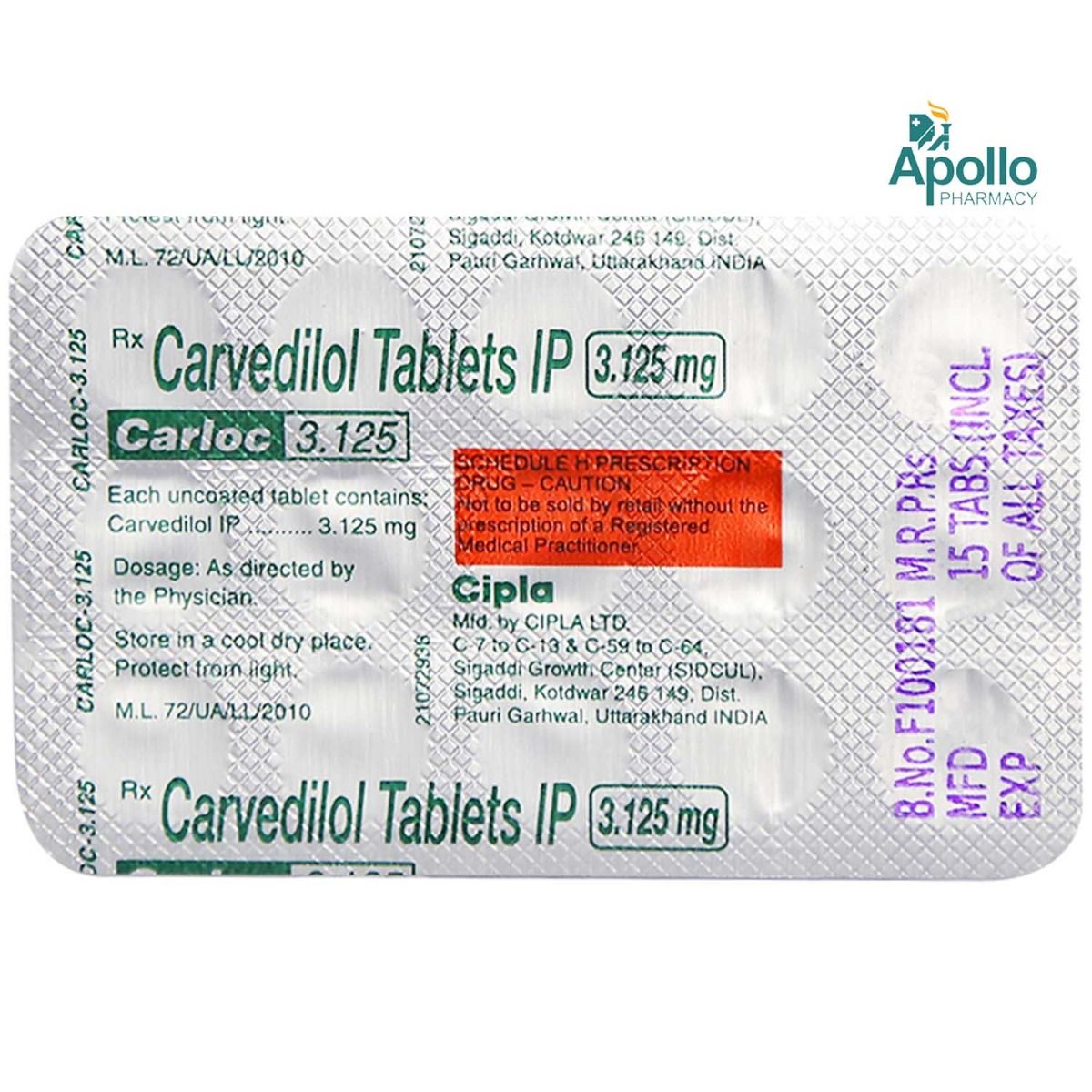 Carloc Tablet S Price Uses Side Effects Composition