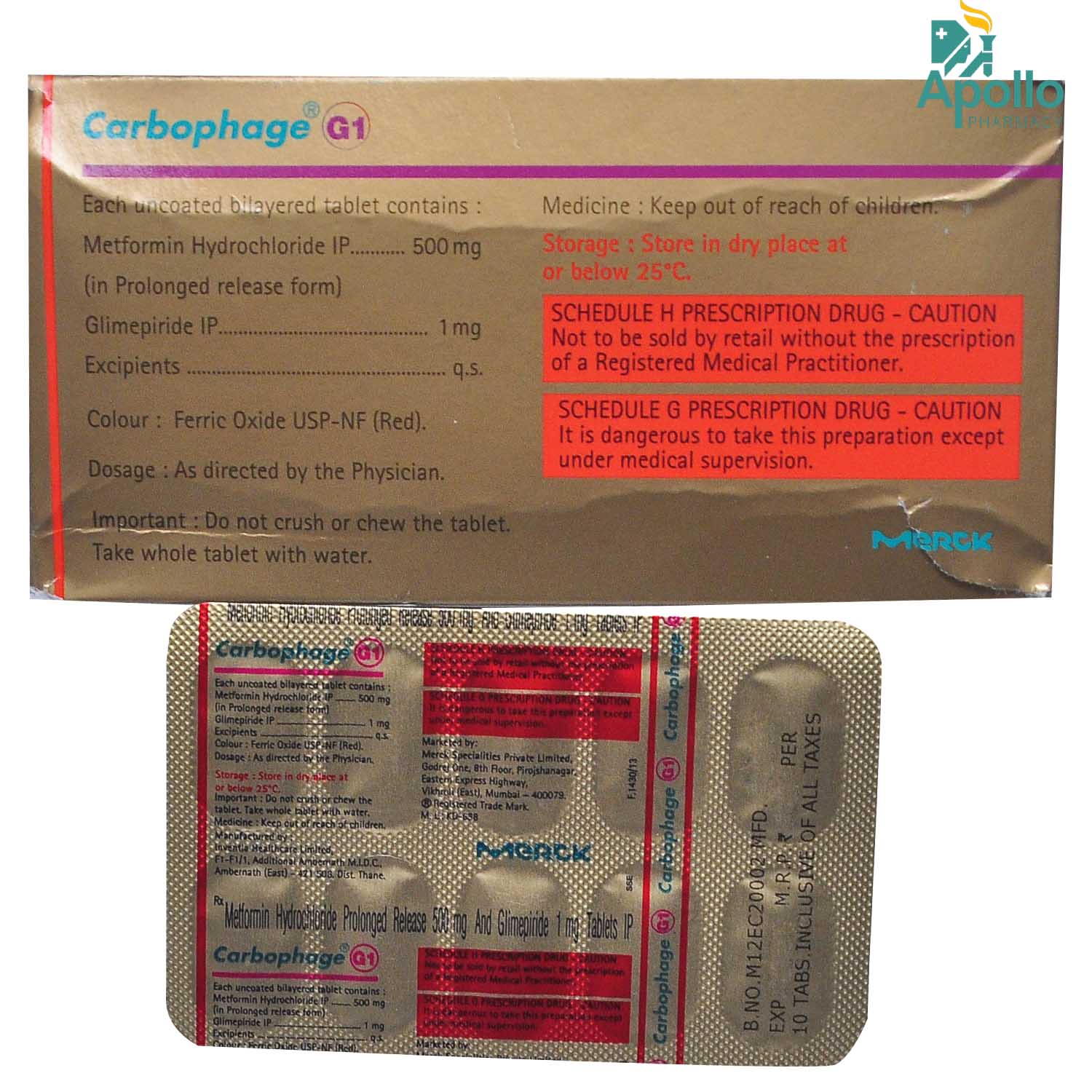 Carbophage G1 Tablet 10 S Price Uses Side Effects Composition