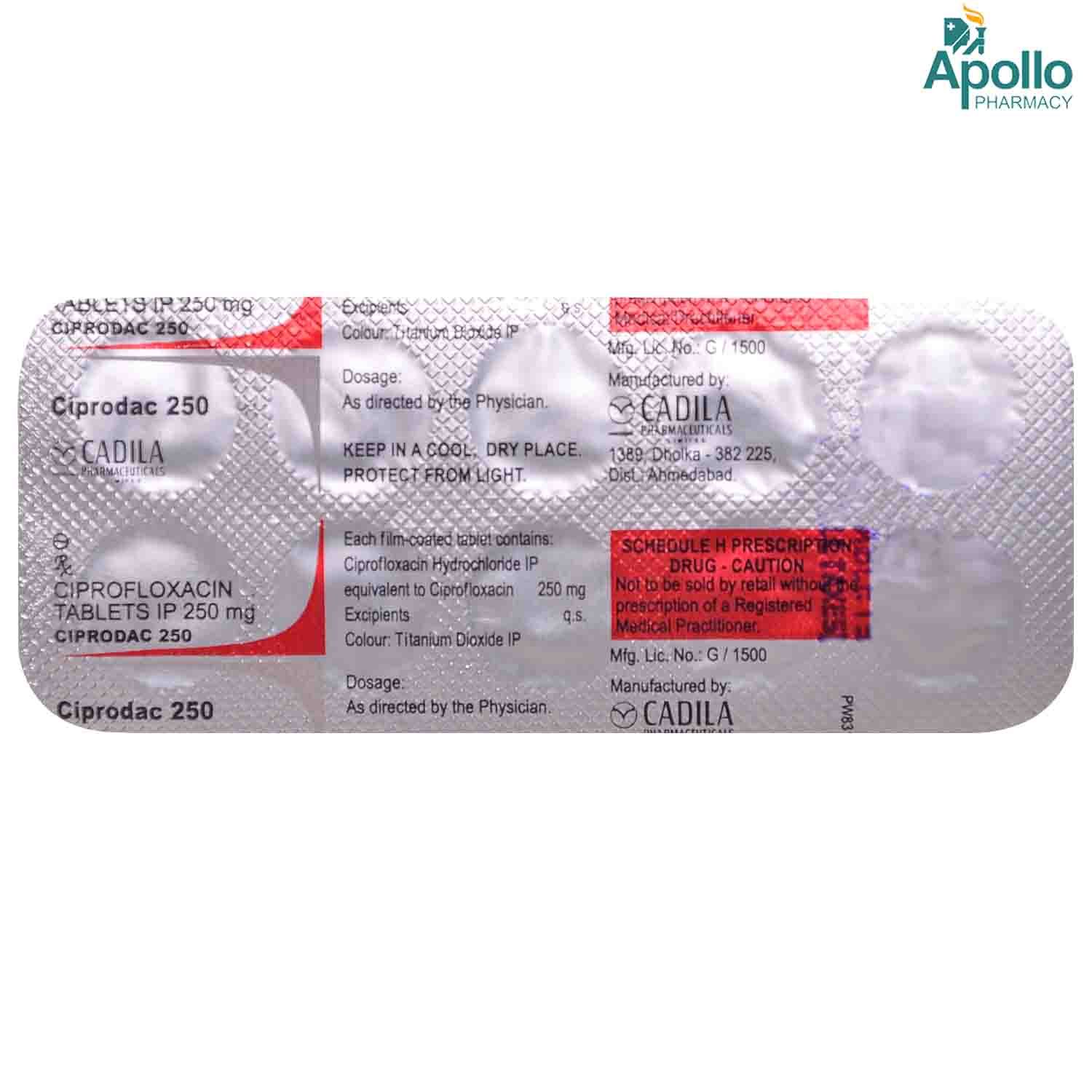 Ciprodac Mg Tablet Price Uses Side Effects Composition Apollo