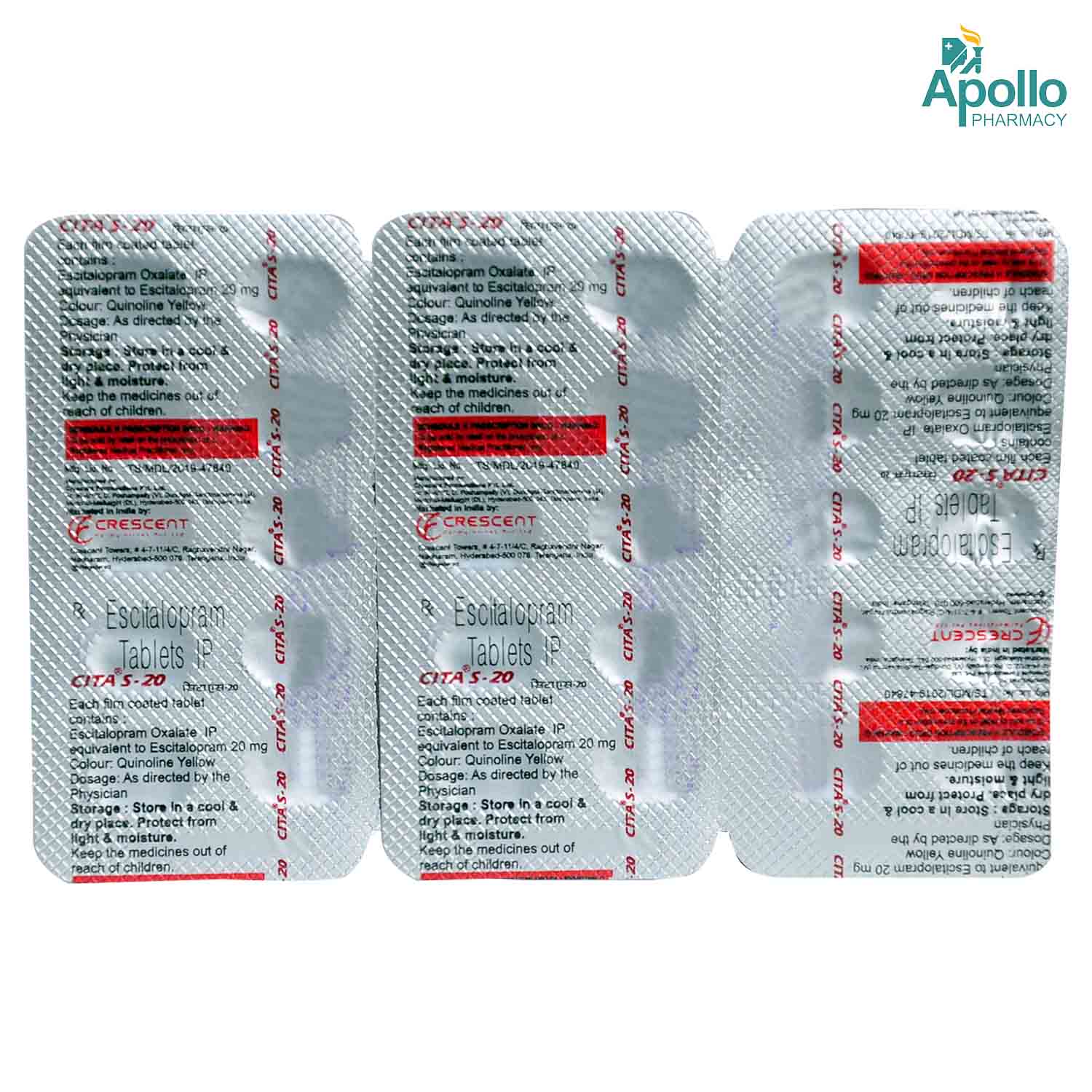 Cita S 20 Tablet 10 S Price Uses Side Effects Composition Apollo