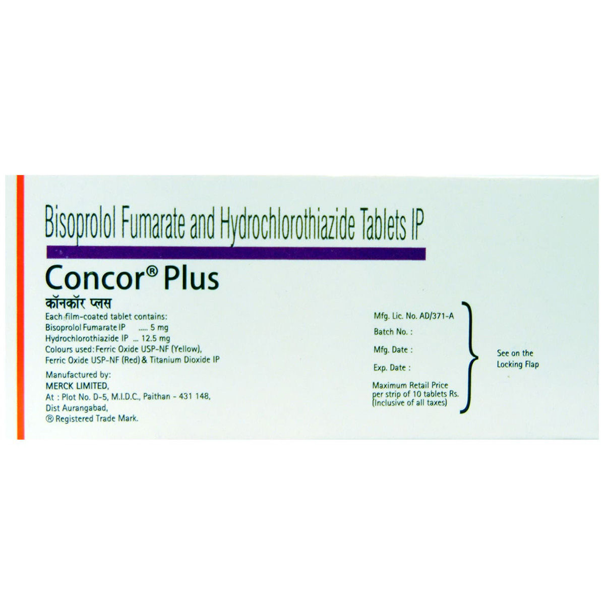 Concor Plus Tablet 10 S Price Uses Side Effects Composition Apollo