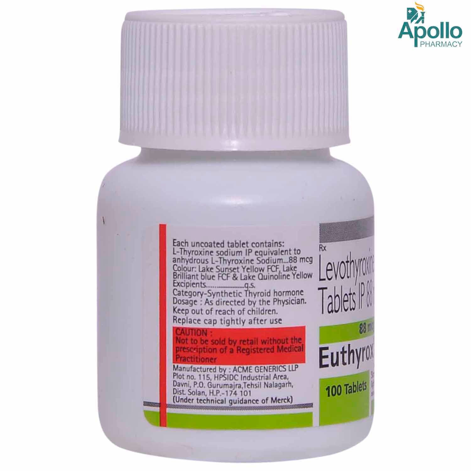 Euthyrox Tablet S Price Uses Side Effects Composition