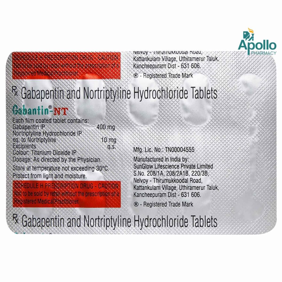 Gabantin Nt Tablet S Price Uses Side Effects Composition Apollo