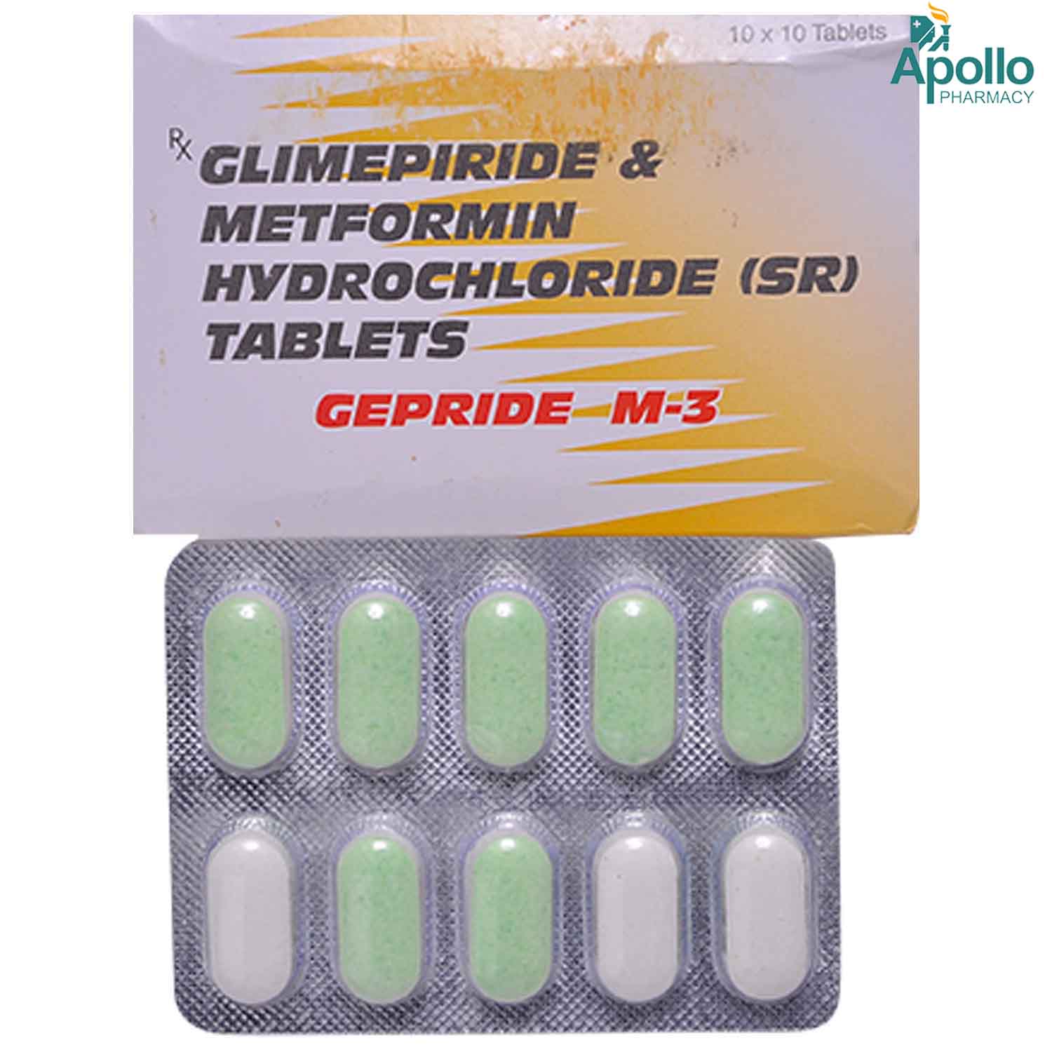 Gepride M 3 Tablet 10 S Price Uses Side Effects Composition Apollo