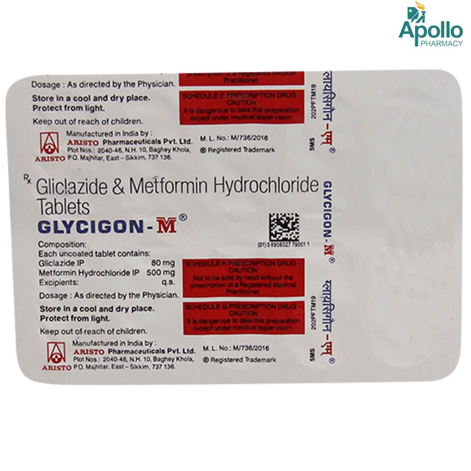 Glycigon M Tablet S Price Uses Side Effects Composition Apollo