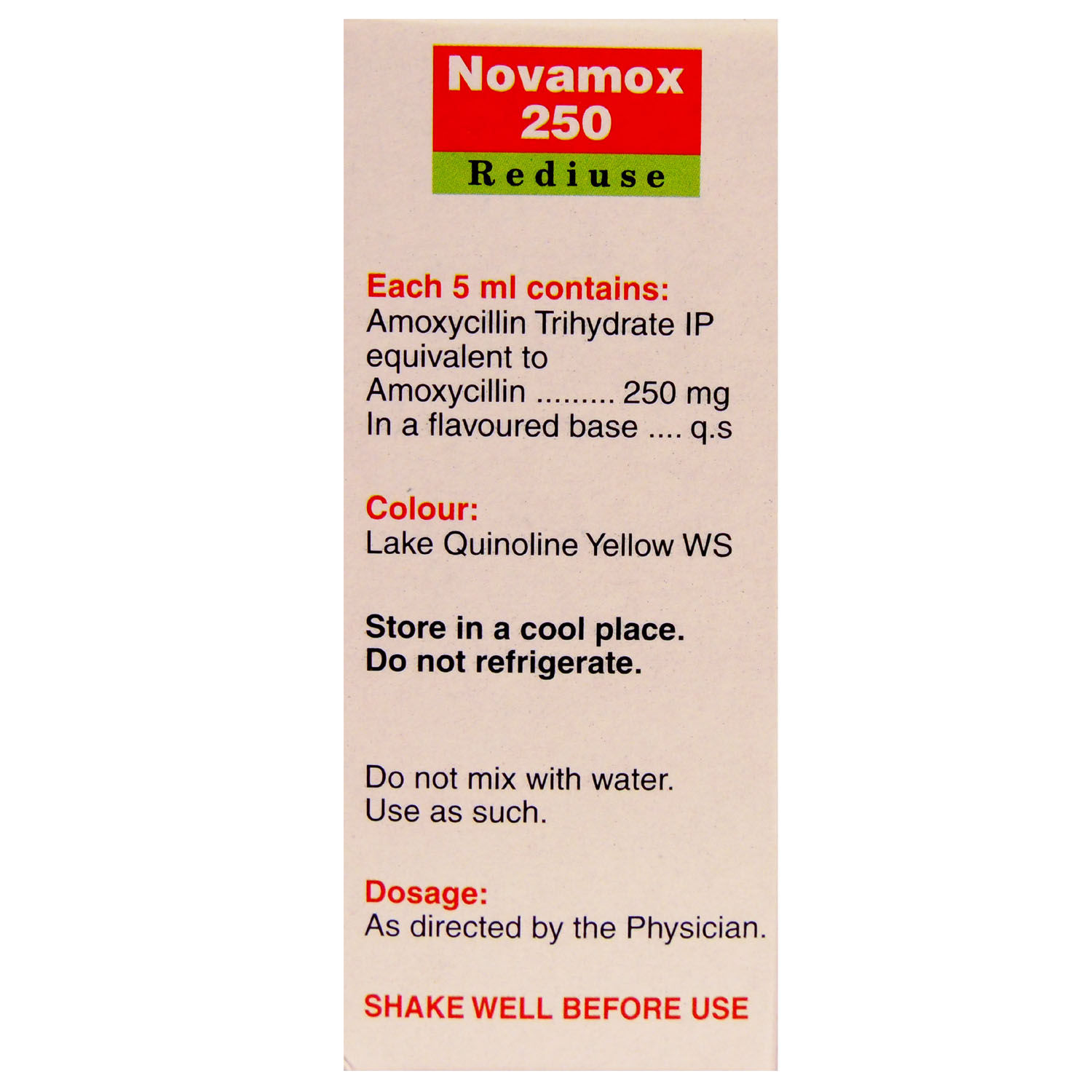 Novamox Rediuse Oral Suspension Ml Price Uses Side Effects