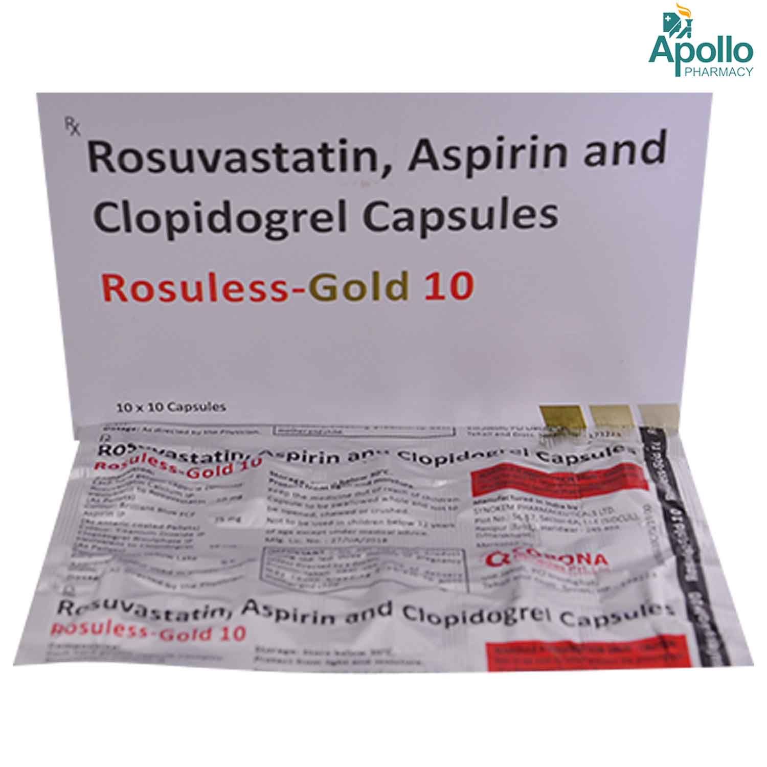 Rosuless Gold Capsule S Price Uses Side Effects Composition