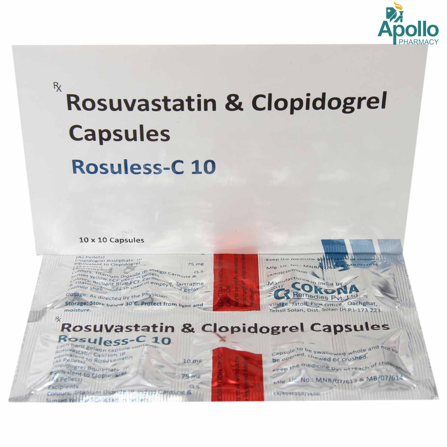 Rosuless C 10mg Capsule 10 S Price Uses Side Effects Composition