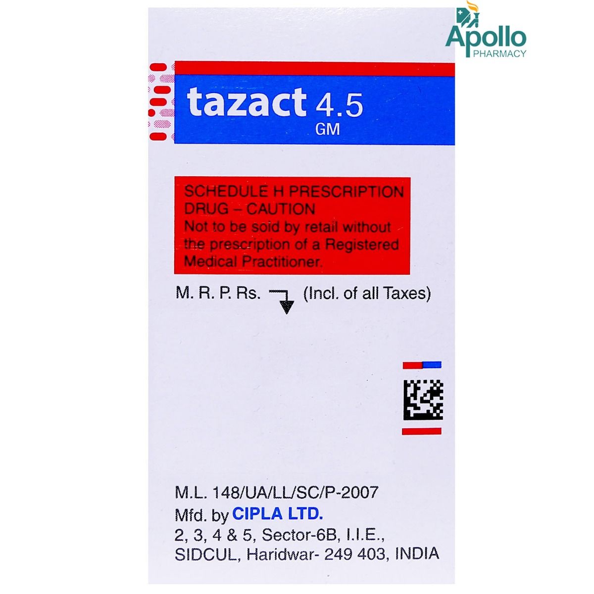 Tazact Gm Injection S Price Uses Side Effects Composition