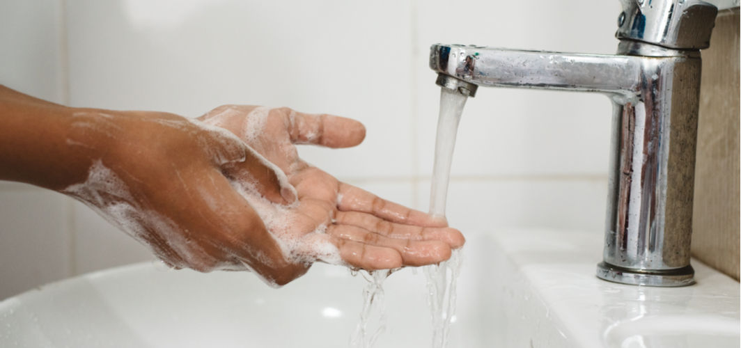 Washing hands can minimise the risk of infections