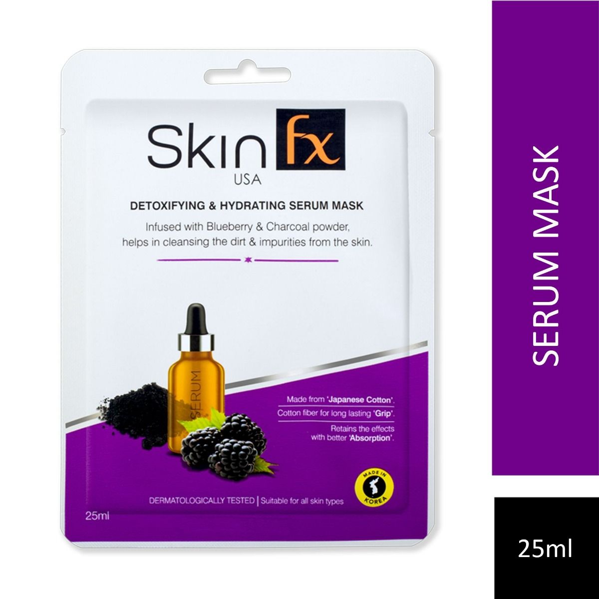 Skin Fx Detoxifying & Hydrating Serum Mask, 25 ml, Pack of 1 