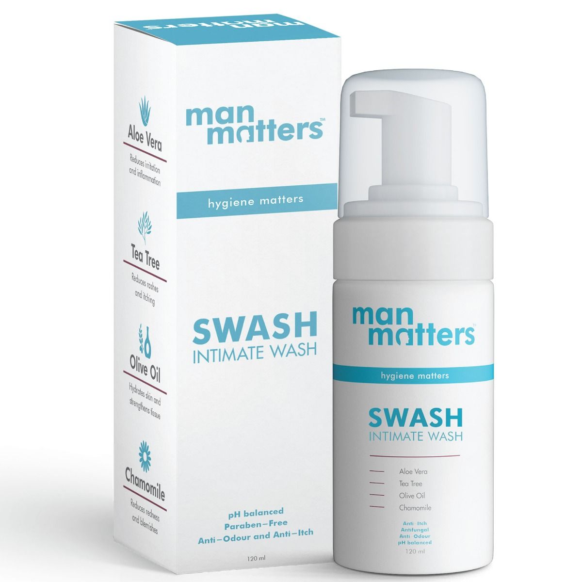 Buy Man Matters Swash Intimate Wash, 120 ml Online