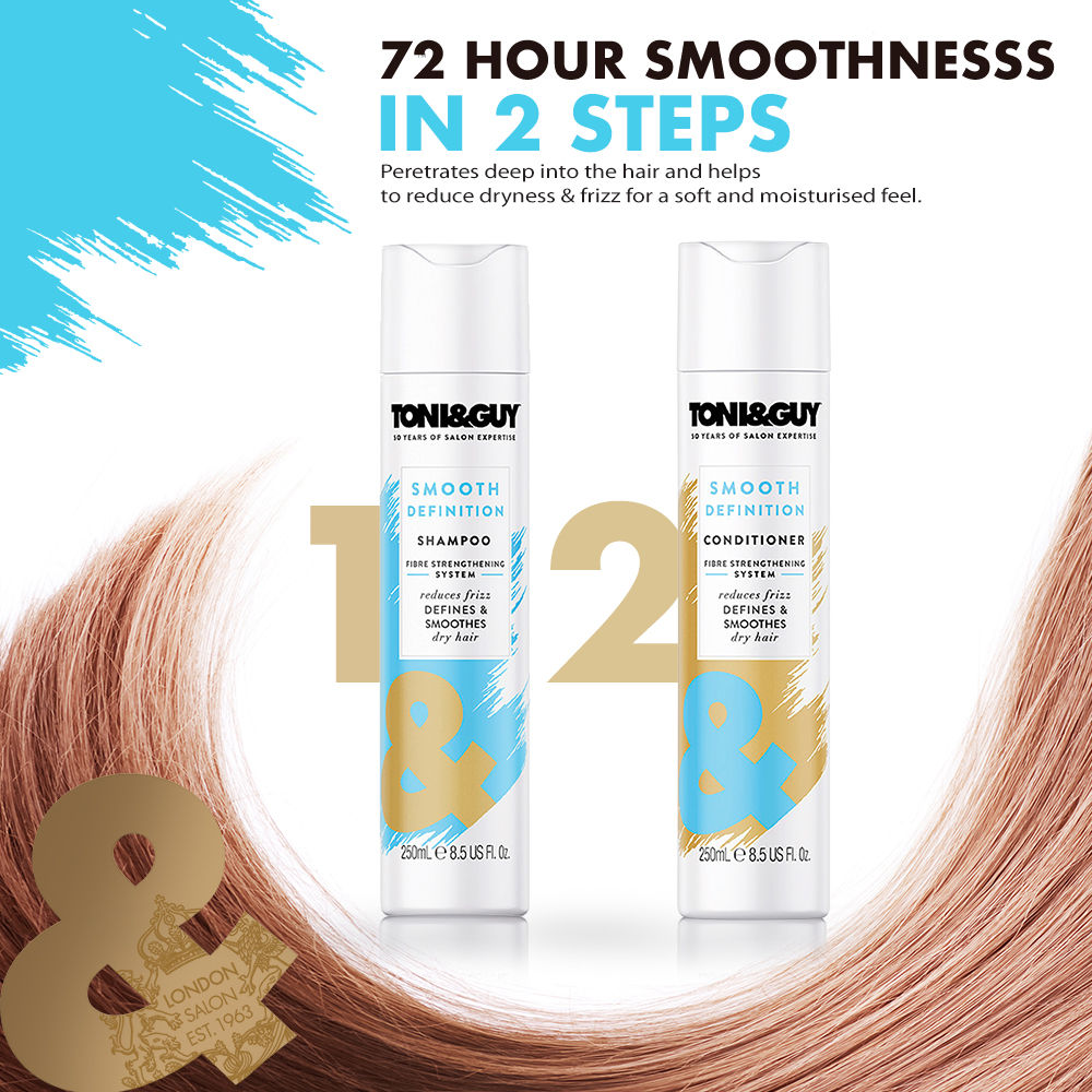Toni&Guy Smooth Definition Shampoo, 250 ml, Pack of 1 