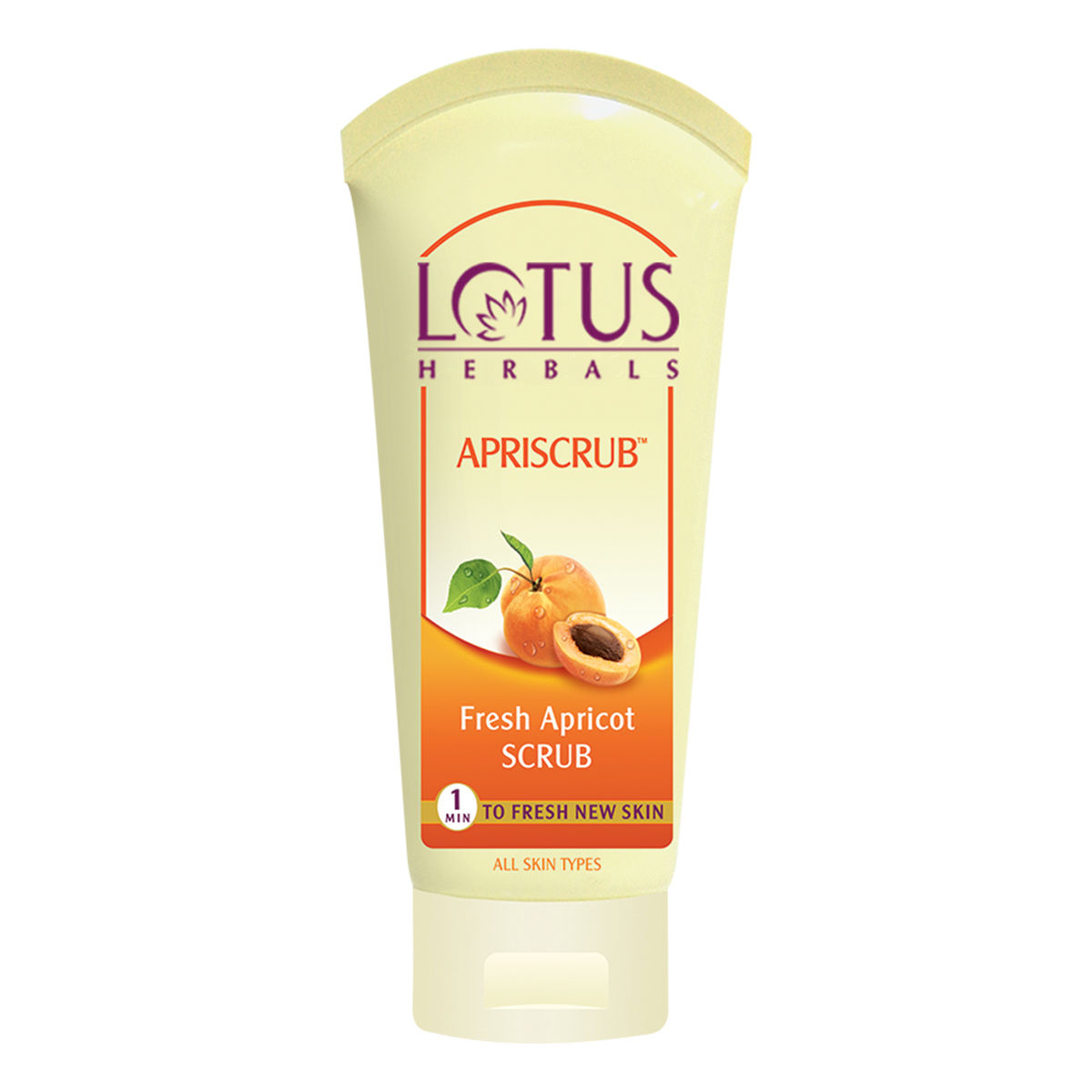 Lotus Herbals Apriscrub Fresh Apricot Scrub, 100 gm, Pack of 1 