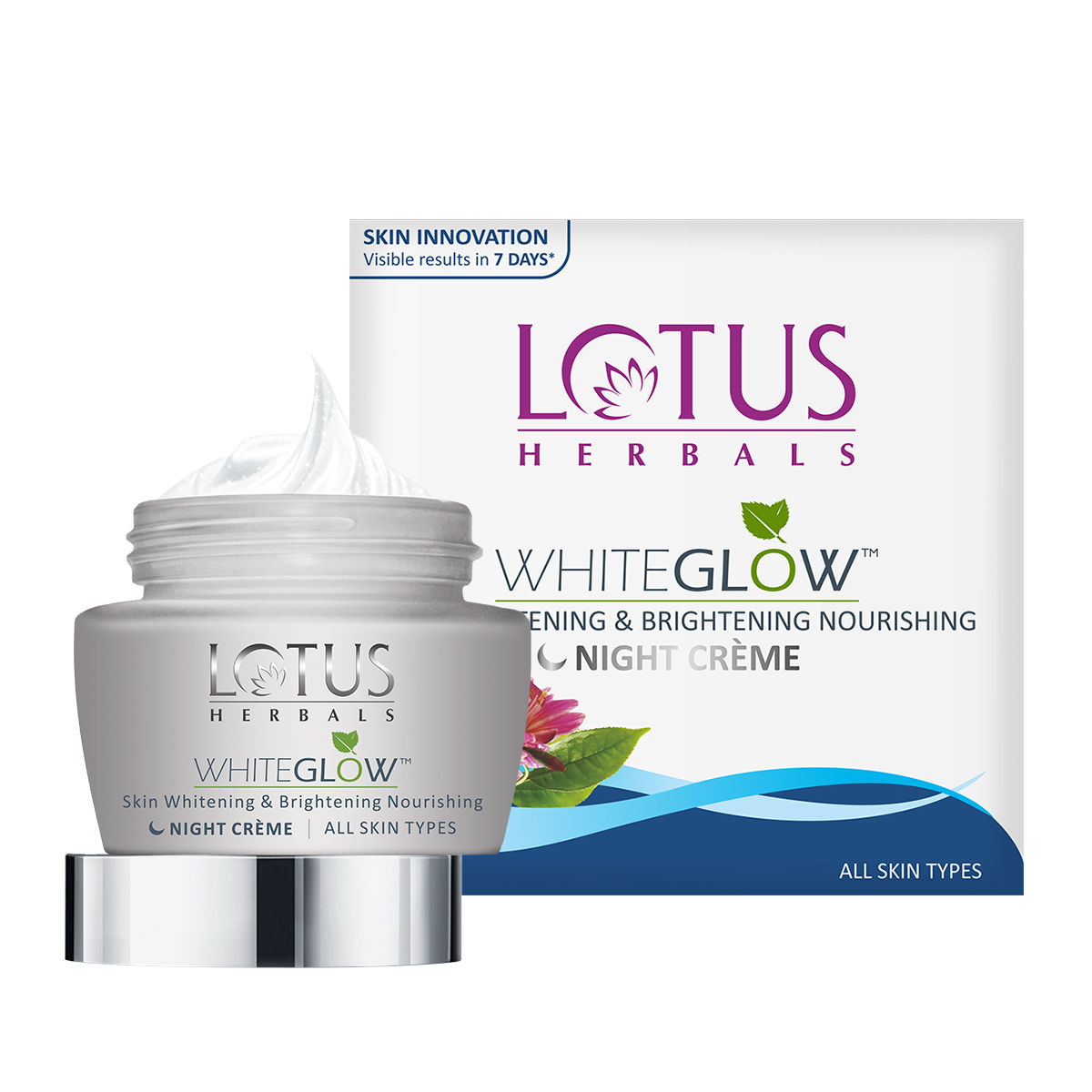 Buy Lotus Herbals Whiteglow Skin Whitening & Brightening Nourishing Night Cream, 60 gm Online