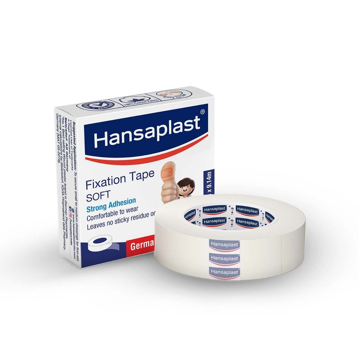 Buy Hansaplast Fixation Soft Tape 1.25 cm x 9.14 m, 1 Count Online