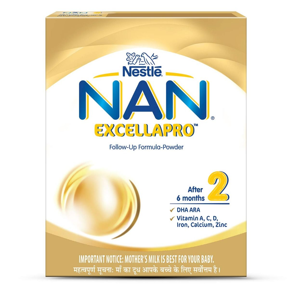 Nestle Nan Excellapro Follow-Up Formula, Stage 2, After 6 months, 400 gm Refill Pack, Pack of 1 