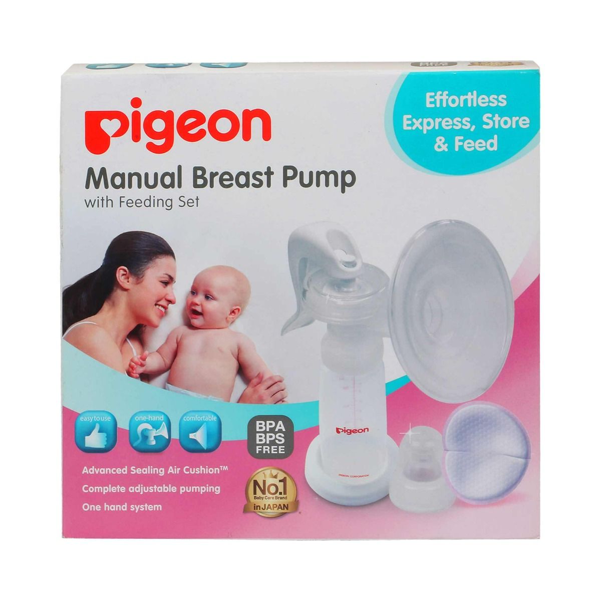 Buy Pigeon Manual Breast Pump with Feeding Set, 1 Count Online