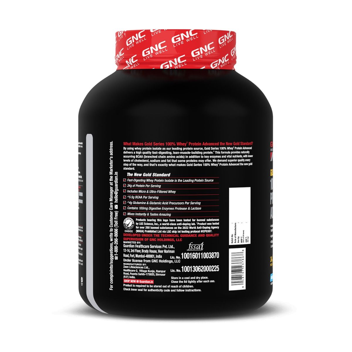 GNC AMP Gold Series 100 Whey Protein Advanced Vanilla Ice Cream