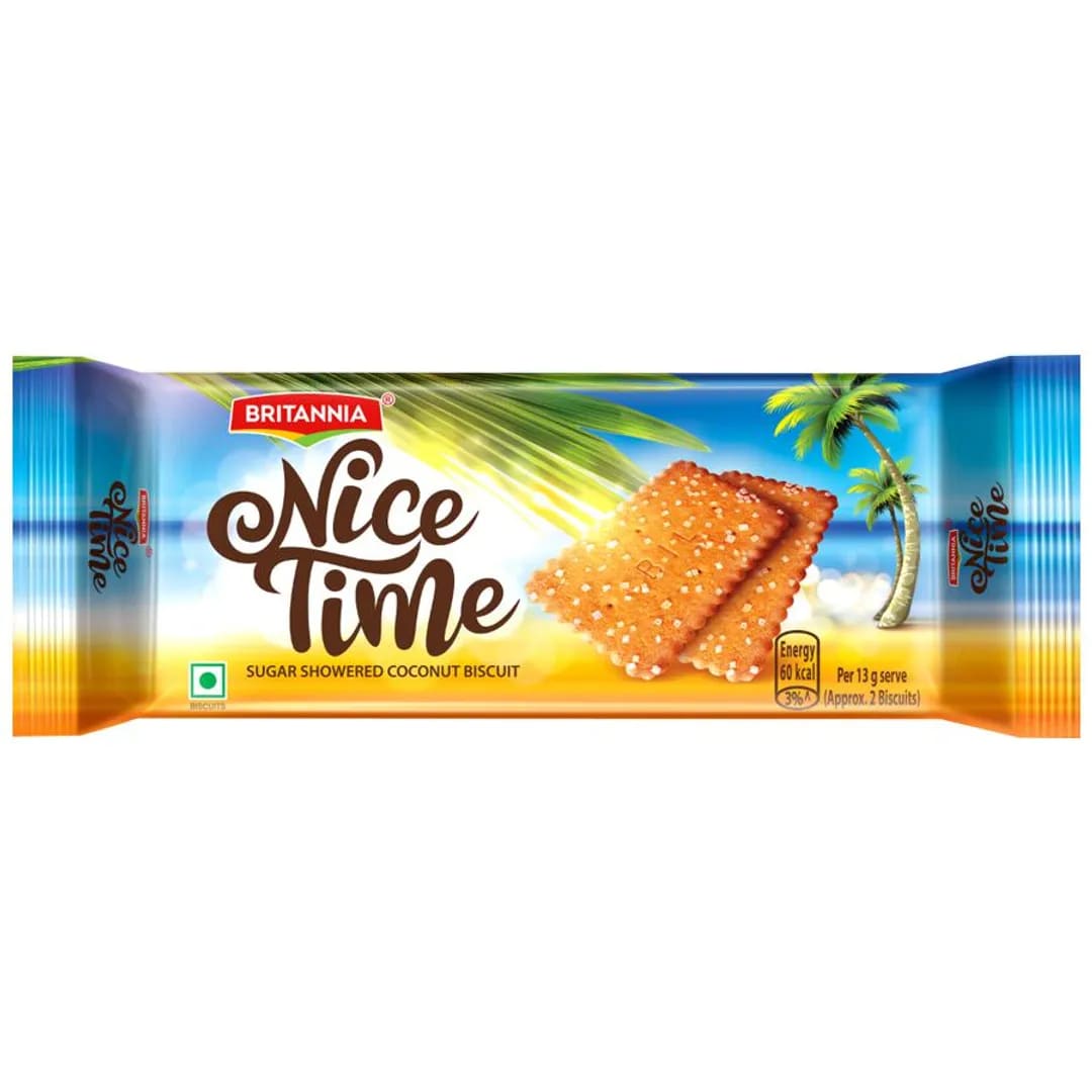 Britannia Nice Time Biscuits, 200 gm, Pack of 1 