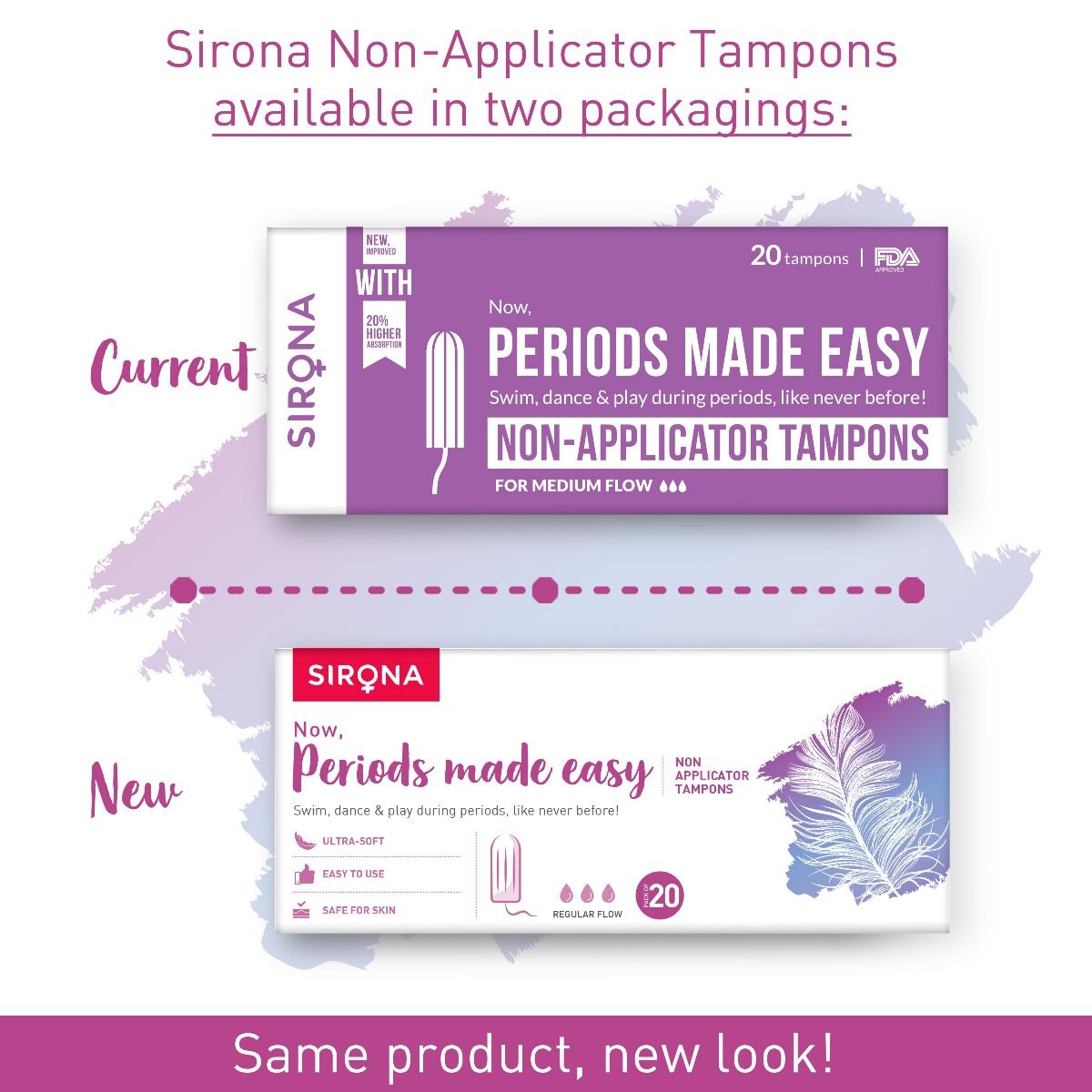 Sirona Periods Made Easy Tampons, 20 Count, Pack of 1 