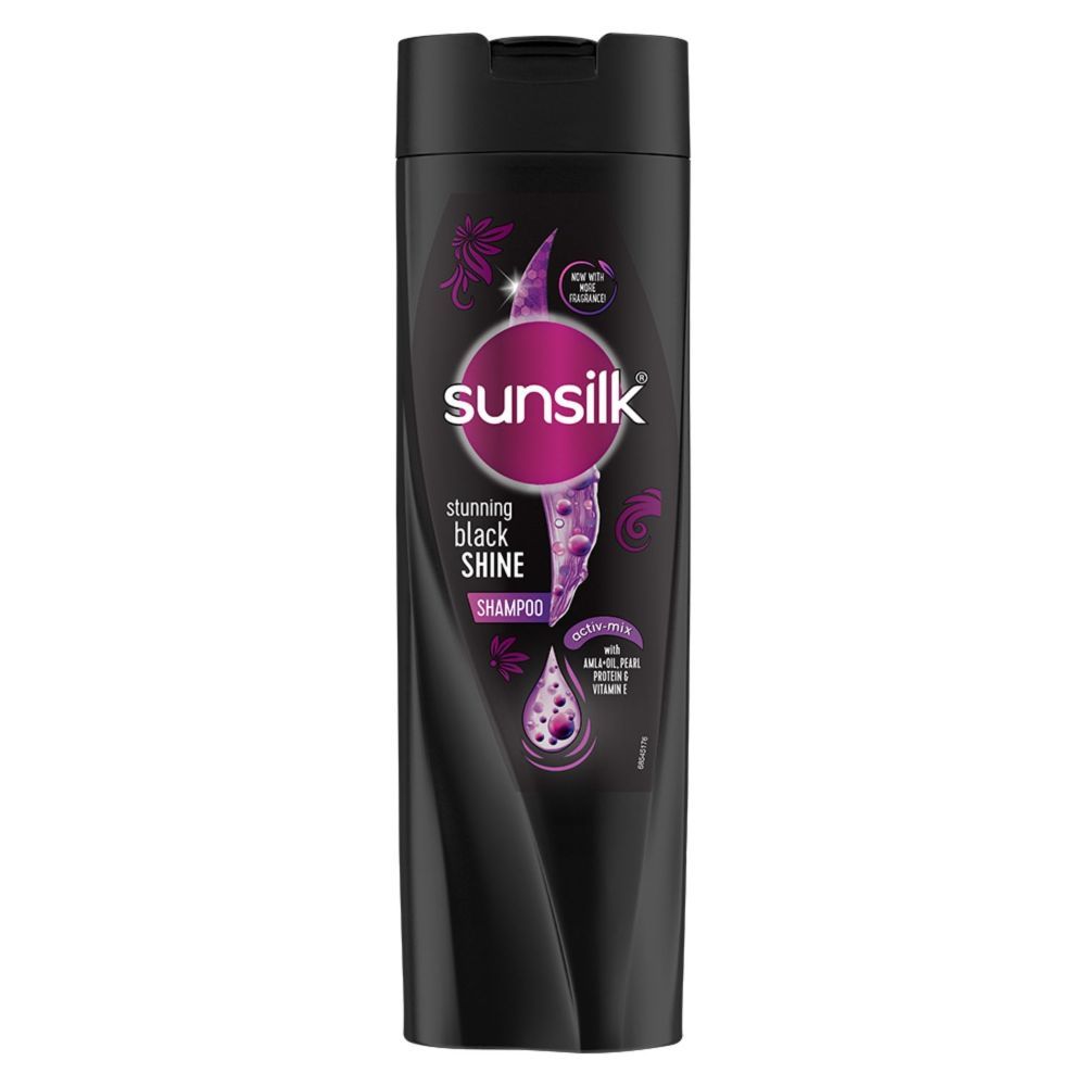 Buy Sunsilk Stunning Black Shine Shampoo, 340 ml Online