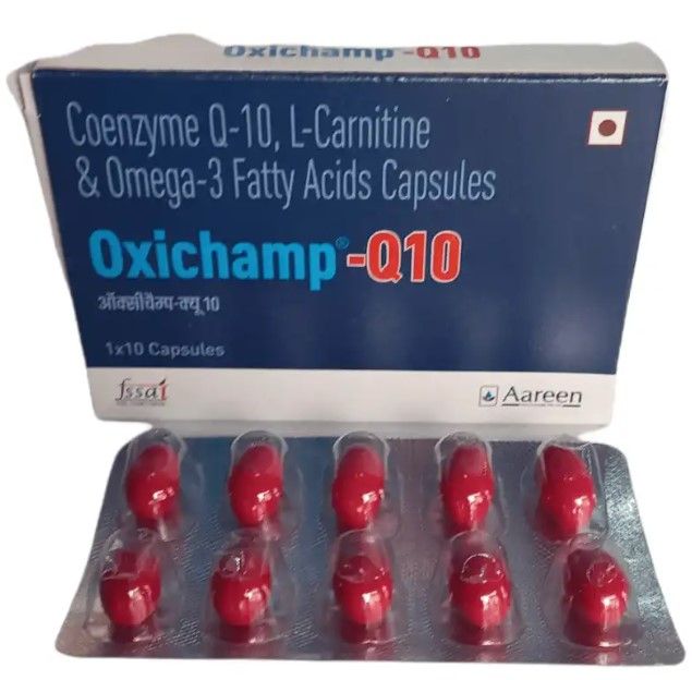 OxichampQ10 Softgel Capsule 10's Price, Uses, Side Effects