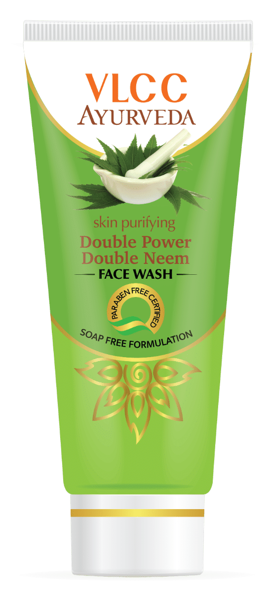 VLCC Ayurveda Skin Purifying Double Power Double Neem Face Wash, 100 ml, Pack of 1 