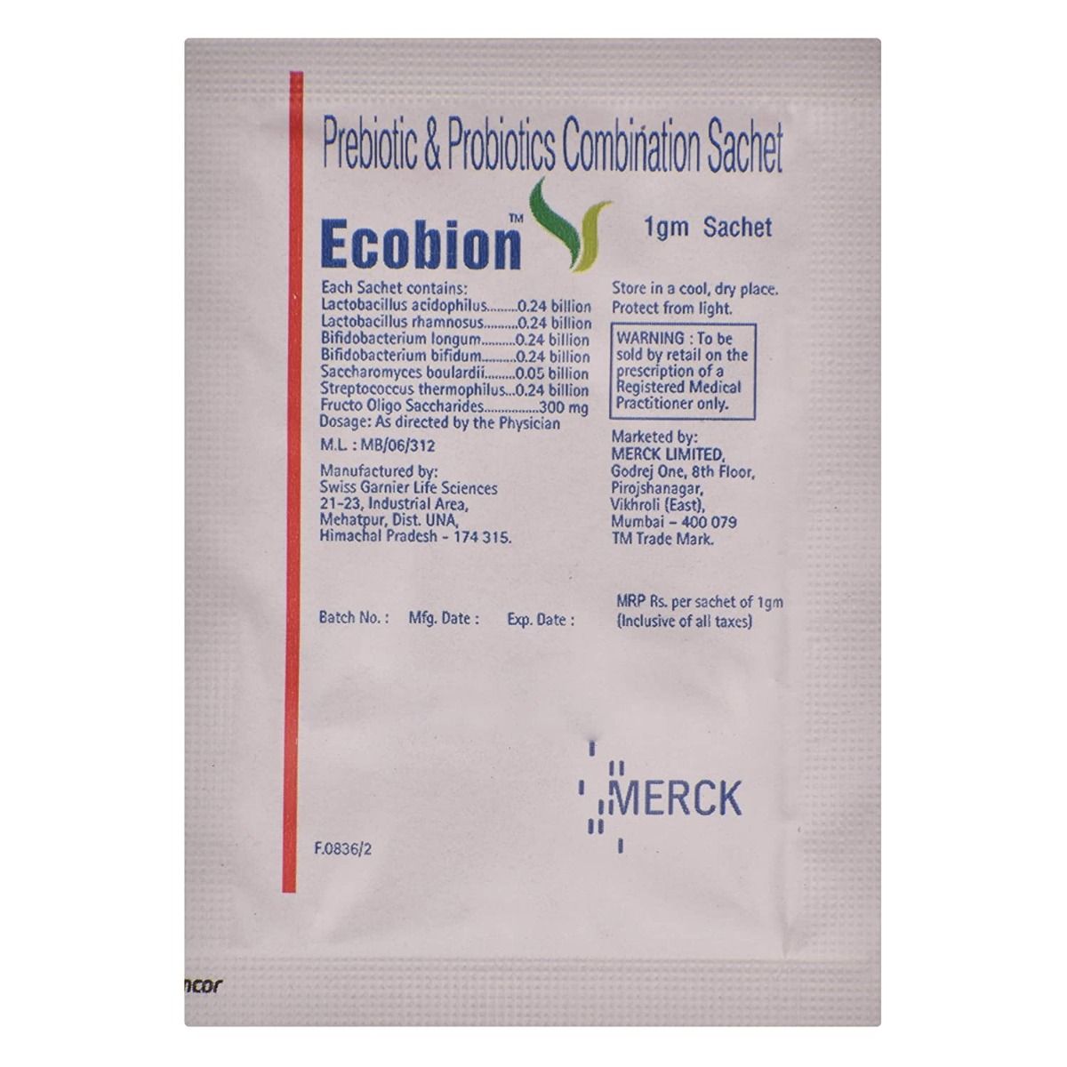 Ecobion Sachet 1 gm, Pack of 1 SACHET
