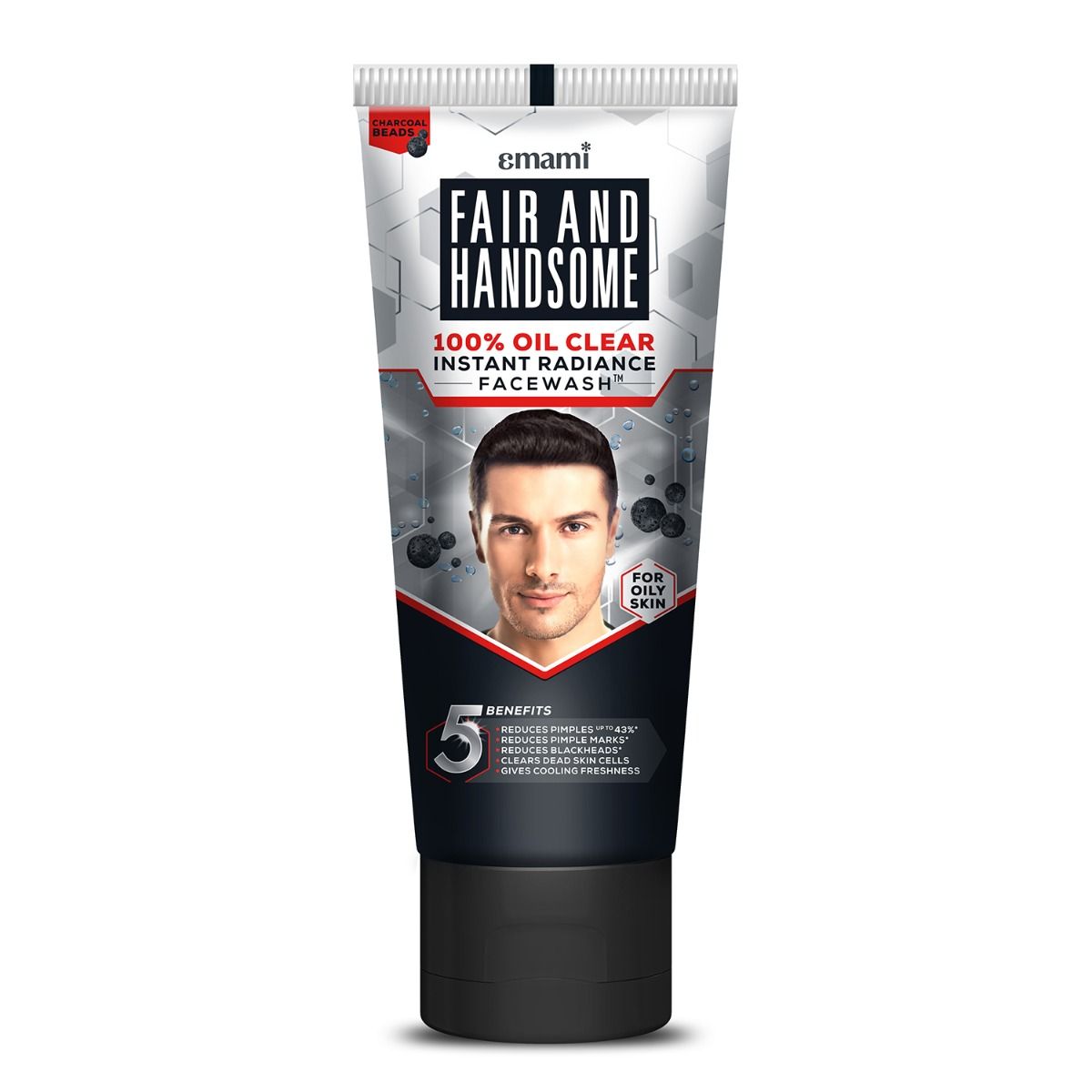 Fair and Handsome 100% Oil Clear Instant Radiance Face Wash, 50 gm, Pack of 1 