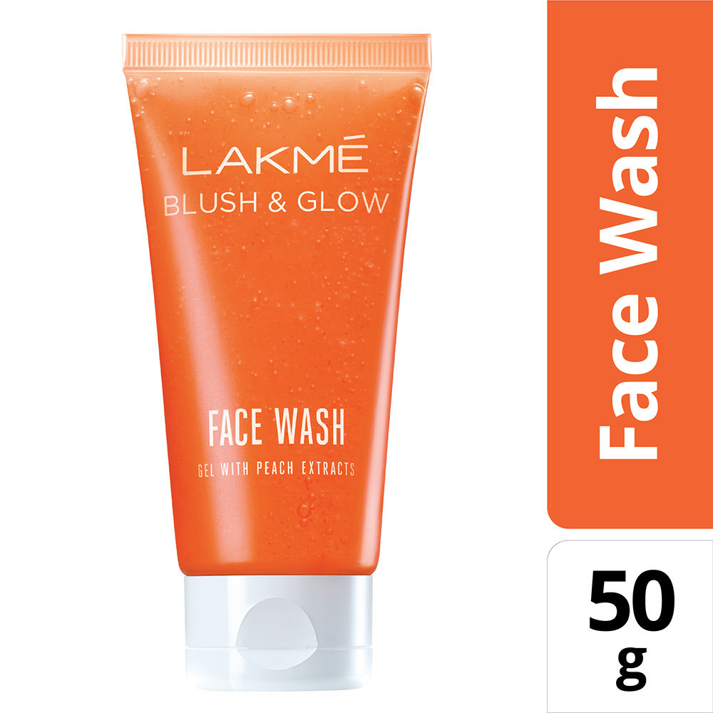 Lakme Blush & Glow Peach Gel Face Wash, 50 gm, Pack of 1 