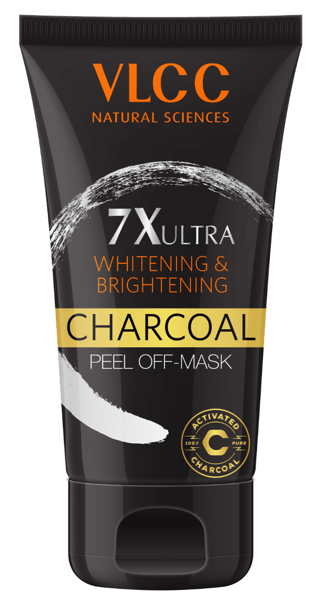VLCC 7X Ultra Whitening & Brightening Charcoal Peel Off Mask, 100 gm