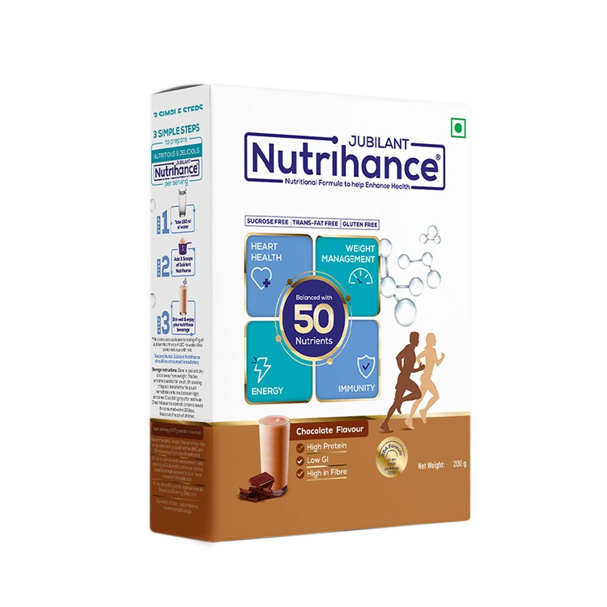 Buy Jubilant Nutrihance Chocolate Flavour Powder, 200 gm Online