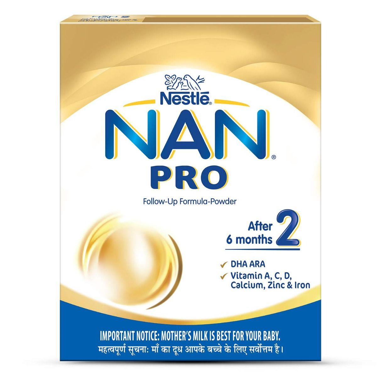Buy Nestle Nan Pro Follow-Up Formula, Stage 2, After 6 Months, 400 gm Refill Pack Online