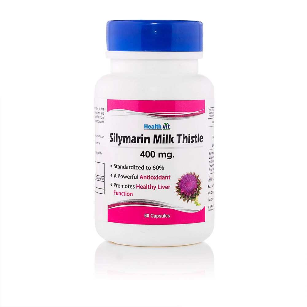 Healthvit Silymarin Milk Thistle 400 mg, 60 Capsules Price, Uses, Side