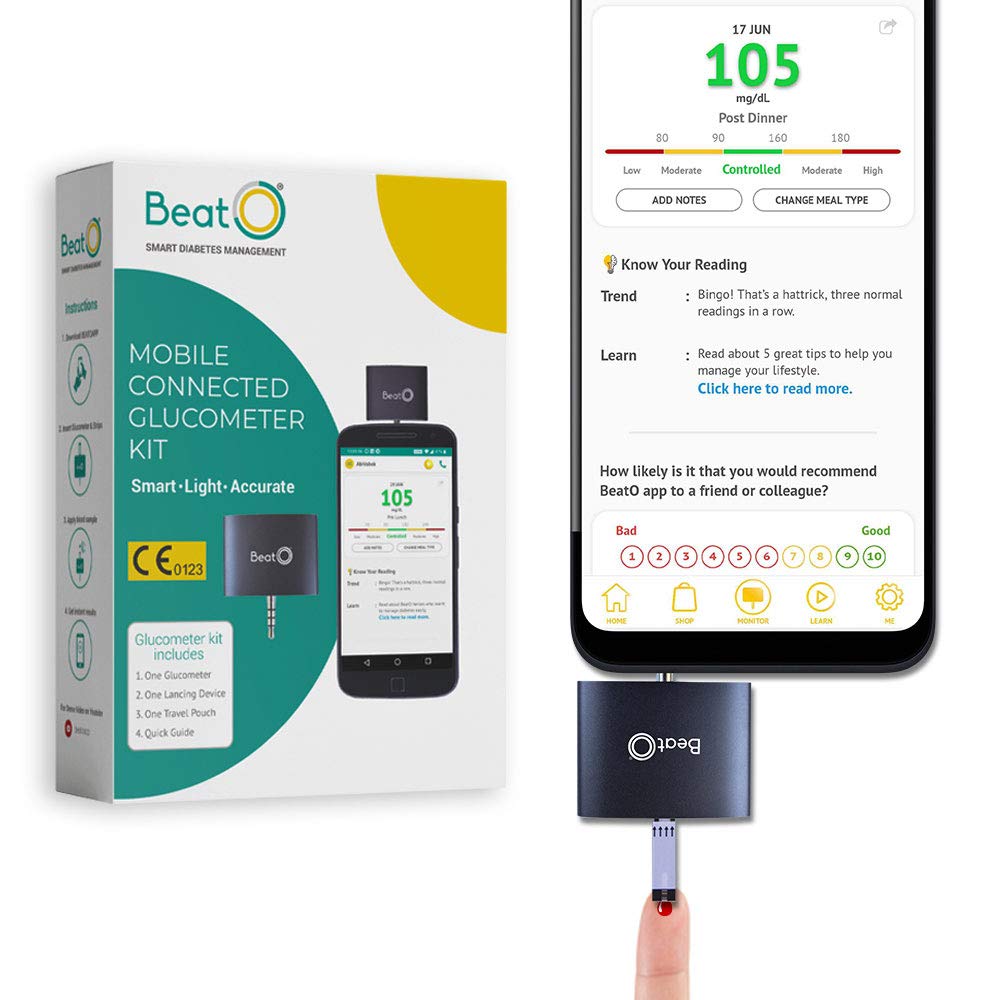 BeatO Smart Kit with 50 Strips & 50 Lancets, 1 Count Price