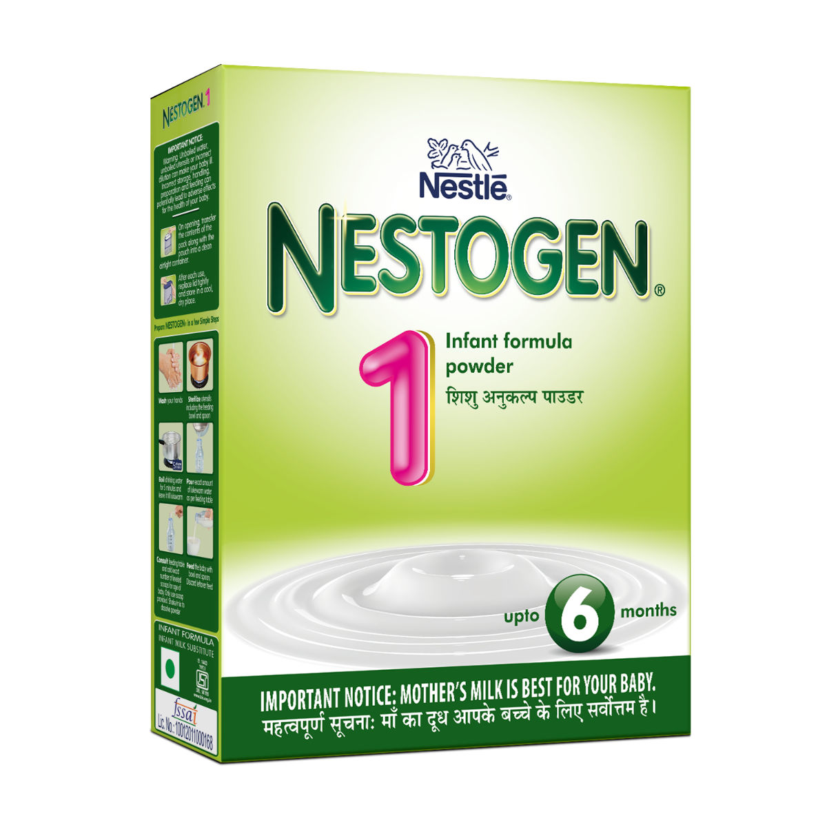 Buy Nestle Nestogen Infant Formula Stage 1 (Up to 6 Months) Powder, 400 gm Refill Pack Online