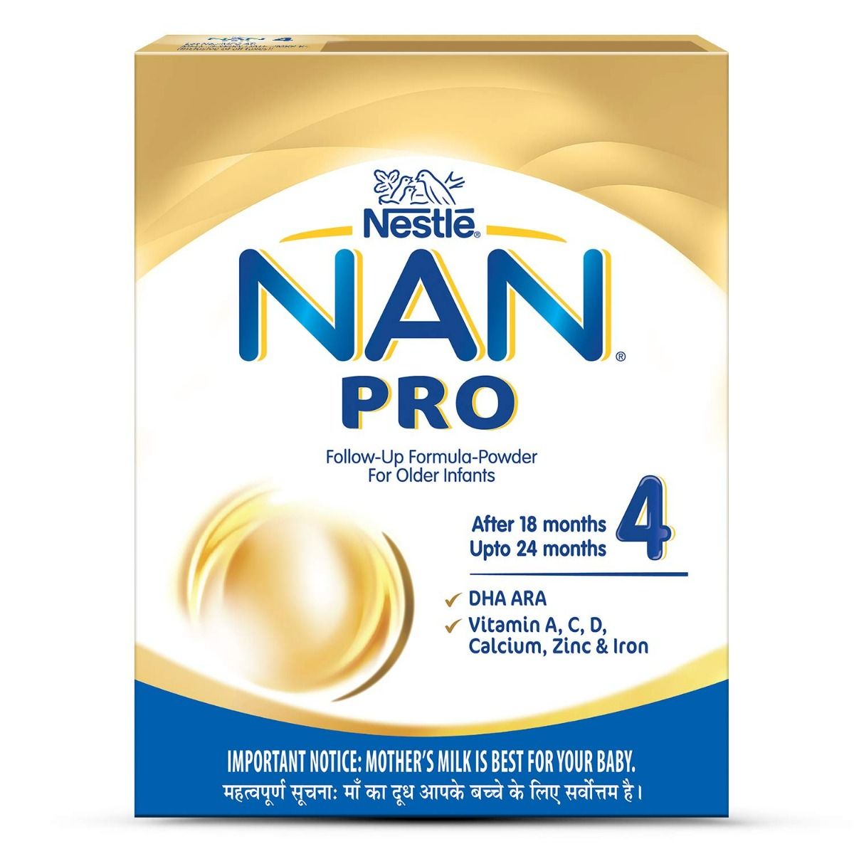 Buy Nestle Nan Pro Follow-Up Formula Stage 4 (After 18 to 24 Months) Powder, 400 gm Refill Pack Online