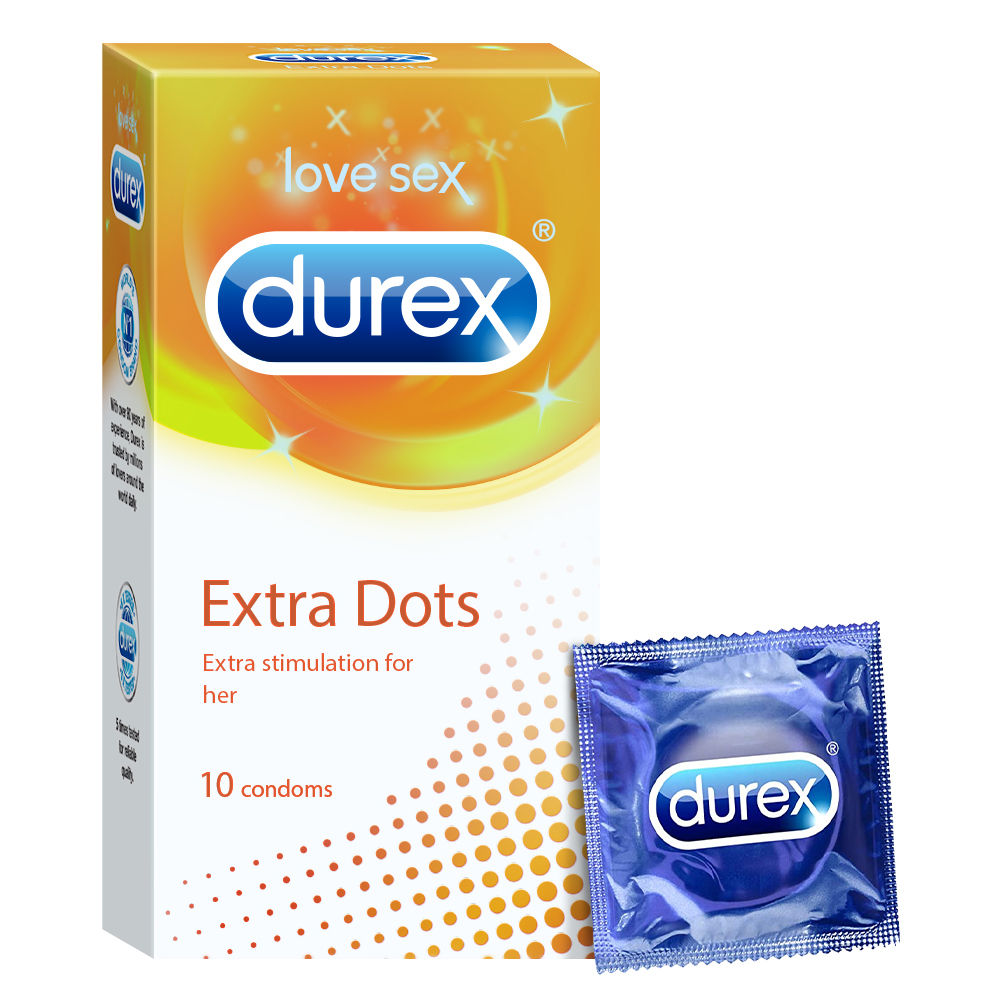 Buy Durex Extra Dots Condoms, 10 Count Online