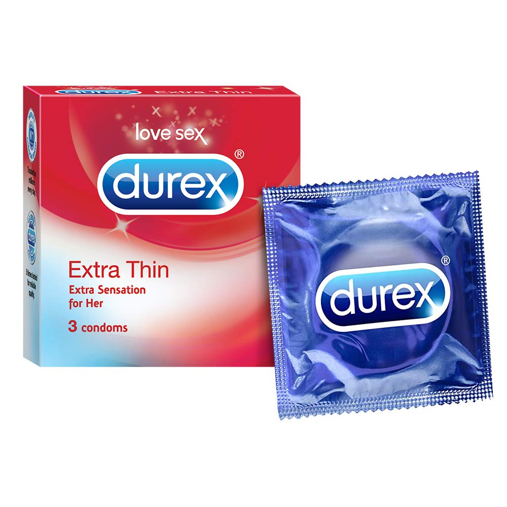 Buy Durex Extra Thin Condoms, 3 Count Online