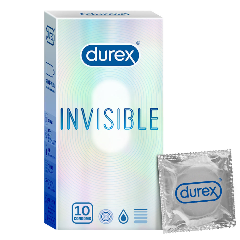 Buy Durex Invisible Super Ultra Thin Condoms, 10 Count Online