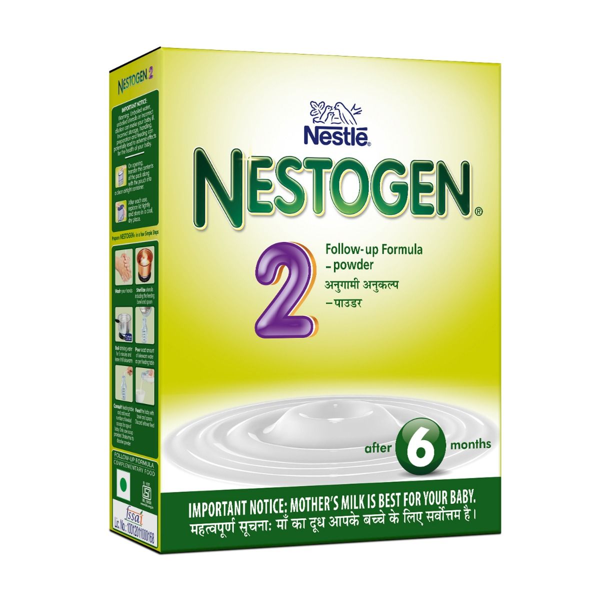 Buy Nestle Nestogen Infant Formula Stage 2 (After 6 Months) Powder, 400 gm Refill Pack Online