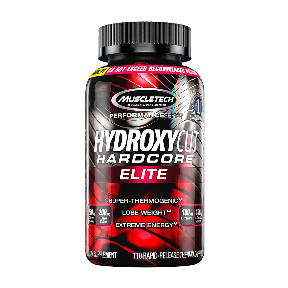 MuscleTech Performance Series Hydroxycut Hardcore Elite, 110 capsules, Pack of 1 