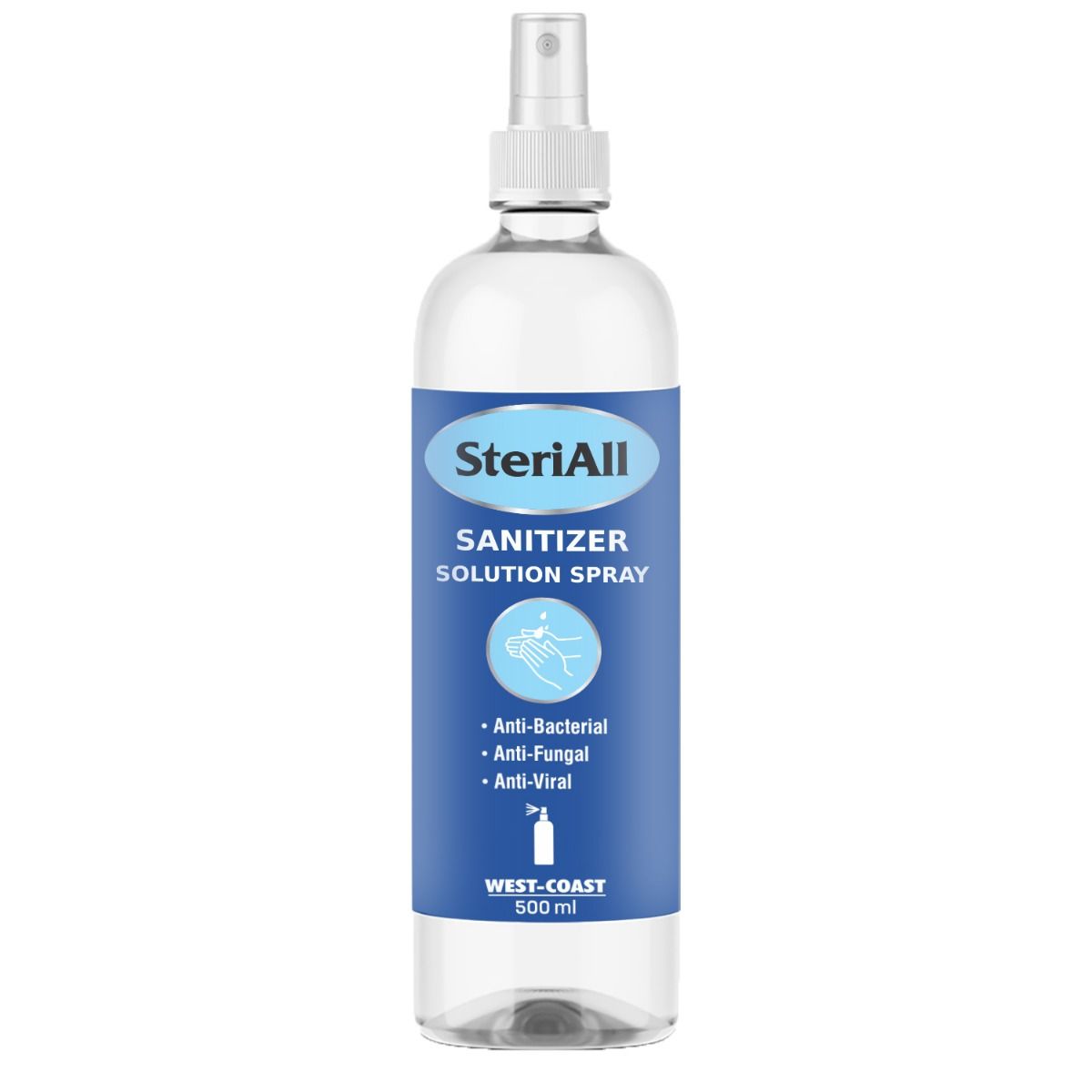 Buy SteriAll Sanitizer Solution Spray, 500 ml Online