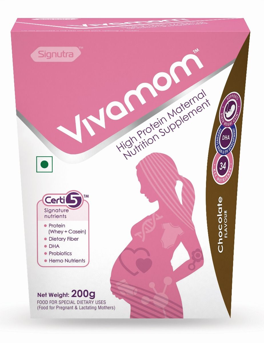 Buy Vivamom Maternal Nutrition Supplement Chocolate Flavour Powder, 200 gm Online