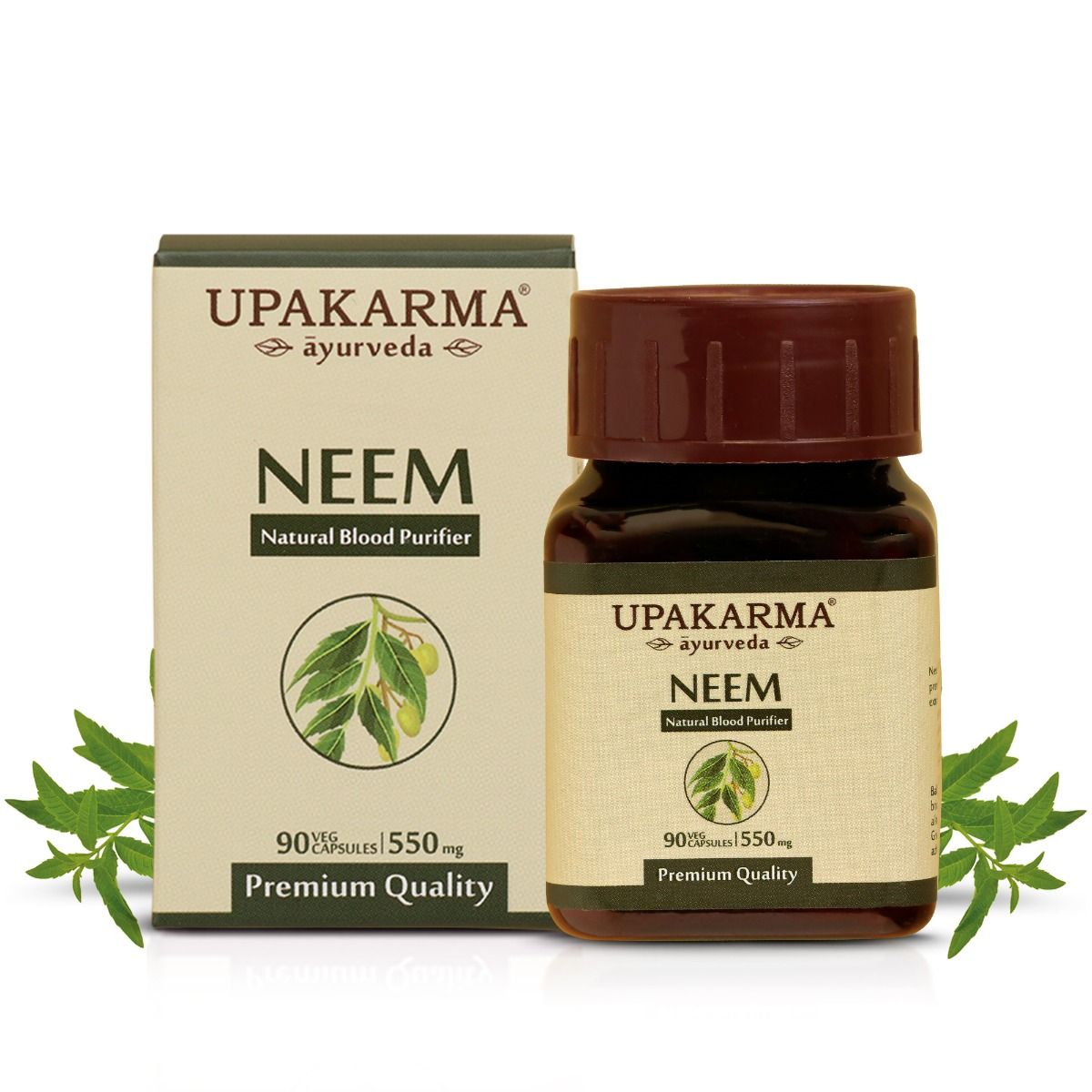 Buy Upakarma Ayurveda Neem 550 mg, 90 Capsules Online