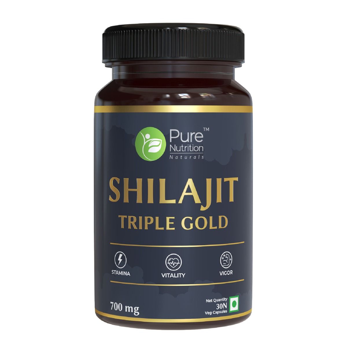 Pure Nutrition Shilajit Triple Gold 700 Mg, 30 Capsules Price, Uses ...