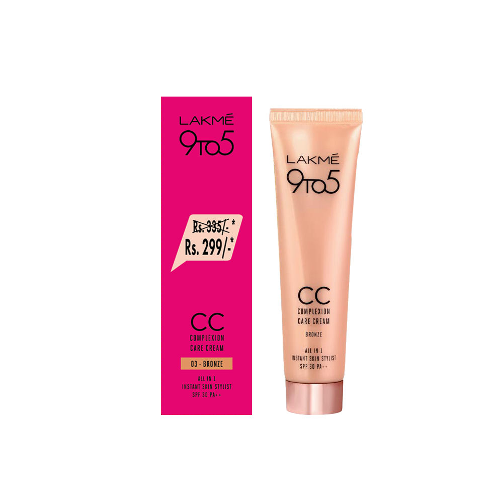 Lakme 9 to 5 Bronze Complexion Care Face Cream, 30 gm, Pack of 1 